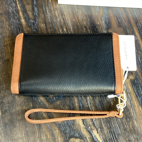 Hammitt Bryant Black and Brown Colorblock Leathers Wallet - Picture 2 of 16
